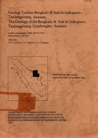 Geologi lembar Bengkalis dan Siak Sri Indrapura Tanjungpinang, Sumatra
