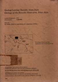 Geologi lembar Ransiki, Irian Jaya : Geology of the Ransiki sheet area, Irian Jaya