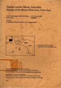Geologi lembar Misool, Irian Jaya : Geology of the Misool sheet area, Irian Jaya
