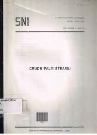Crude palm stearin