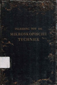 Inleiding tot de Mikroskopische Techniek