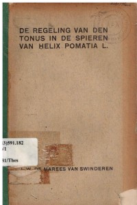 De Regeling van den Tonus in de Spieren van Helix Pomatia L.