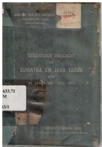 SUMATRA- EN JAVA TABAK UITGAVE FEBRUARI 1924