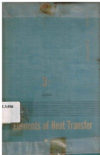 Elements of Heat Transfer 3rd Edition