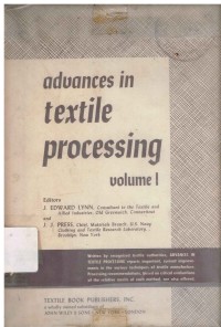 Advances in Textile Processing Vol. I