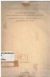 Tuinbouwkundige Toepassingen van Gibberellazuur (Horticultural Applications of Gibberellic Acid)