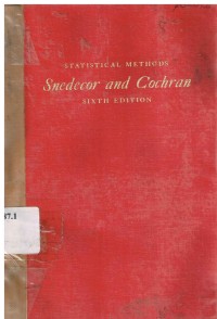 Statistical Methods : Snedecor and Cochran Sixth Edition