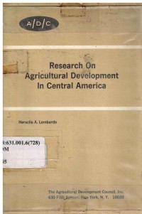 Research on Agricultural Development in Central America