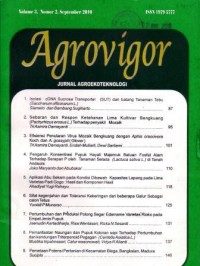Agrovigor Volume 3 Nomor 2 September 2010