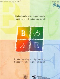Biotechnologie, Agronomie Societe et Environnement Volume 3 No 2 Tahun 1999