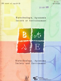Biotechnologie, Agronomie Societe et Environnement Volume 4 No 2 Tahun 2000