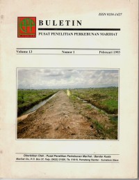 Buletin Pusat Penelitian Perkebunan Marihat Volume 13 Nomor 1 Pebruari 1993