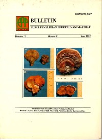 BULLETIN PUSAT PENELITIAN PERKEBUNAN MARIHAT VOL. 11 NO. 2 APRIL 1991
