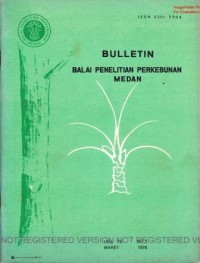 Bulletin Balai Penelitian Perkebunan Medan Volume 10 Nomor 1 Maret 1979
