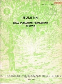 Bulletin Balai Penelitian Perkebunan Medan Volume 14 Nomor 2 Juni 1983