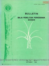 Bulletin Balai Penelitian Perkebunan Medan Volume 9 Nomor 3 September 1978