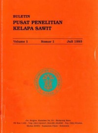Buletin Pusat Penelitian Kelapa sawit Volume 1 Nomor 1 Juli 1993
