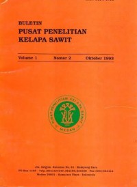 Buletin Pusat Penelitian Kelapa Sawit Volume 1 Nomor 2 Oktober 1993