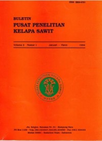 Buletin Pusat Penelitian Kelapa Sawit Volume 2 Nomor 1 Januari-Maret 1994