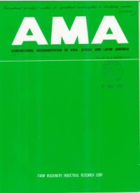 Agricultural Mechanization in Asia, Africa and Latin America (AMA) Vol.44 No. 1 Winter 2013