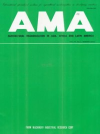 Agricultural Mechanization in Asia, Africa and Latin America (AMA) Vol.47 No.1 Winter 2016