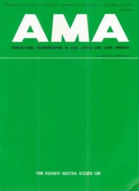 Agricultural Mechanization in Asia, Africa and Latin America (AMA) Vol.48 No. 3 Summer 2017