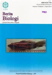Berita Biologi Jurnal Ilmu - ilmu Hayati Volume 12 Nomor 3 Desember 2013