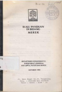 Buku Panduan di Bidang Merek