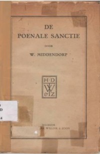 De Poenale Sanctie