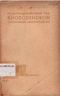 De bladrandchlorose van Rhododendron catawbinse
