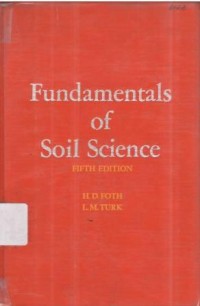 Fundamentals of soil science. 5th Ed.