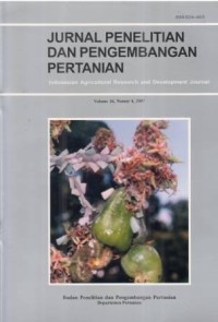 Jurnal Penelitian dan Pengembangan Pertanian Volume 26 Nomor 4 Tahun 2006
