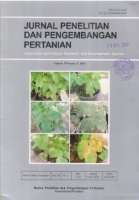 Jurnal Penelitian dan Pengembangan Pertanian Volume 29 Nomor 1 Tahun 2010