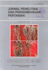 Jurnal Penelitian dan Pengembangan Pertanian Volume 29 Nomor 2 Tahun 2010