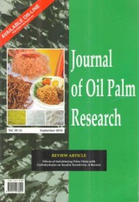 Journal of Oil Palm Research (JOPR) Vol. 28 (3) September 2016