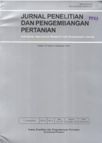 Jurnal Penelitian dan Pengembangan Pertanian Volume 32 Nomor 4 Desember 2013