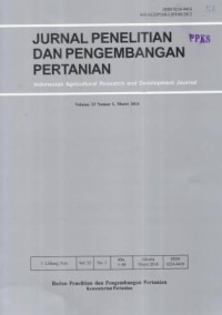 Jurnal Penelitian dan Pengembangan Pertanian Volume 33 Nomor 1 Maret 2014