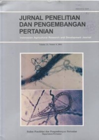 Jurnal Penelitian dan Pengembangan Pertanian Volume 23 Nomor 4 Tahun 2004