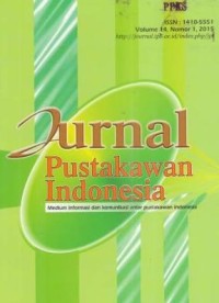 Jurnal Pustakawan Indonesia Vol.14 No.1 2015