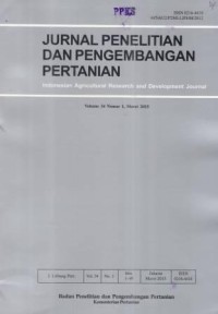 Jurnal Penelitian dan Pengembangan Pertanian Volume 34 Nomor 1, Maret 2015