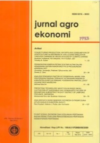Jurnal Agro Ekonomi Volume 30 Nomor 1 Mei 2012