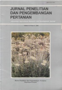 Jurnal Penelitian dan Pengembangan Pertanian Volume 19 Nomor 4 Tahun 2000