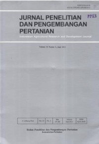 Jurnal Penelitian dan Pengembangan Pertanian Volume 32 Nomor 2, Juni 2013