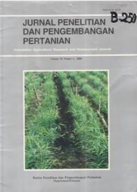Jurnal Penelitian dan Pengembangan Pertanian Volume 19 Nomor 3 Tahun 1999