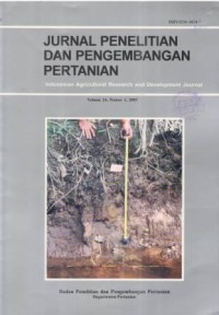 Jurnal Penelitian dan Pengembangan Pertanian Volume 24 Nomor 1 Tahun 2005