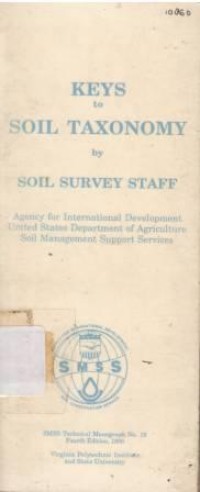 Keys to Soil Taxonomy, Fourth Edition. SMSS Technical Monograph No. 19
