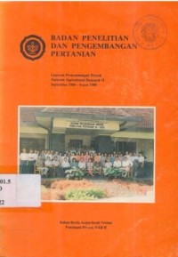 Laporan perkembangan proyek NAR II September 1980 - Maret 1988