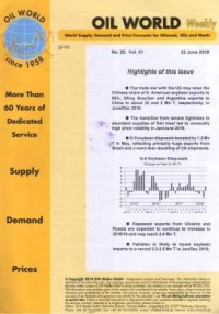 Oil World Weekly Vol. 61 No. 25 / 6 June 2018
