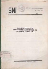 Refined bleached deodorized palm kernel oil (red palm kernel oil).