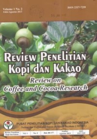 Review Penelitian Kopi dan Kakao Volume 1 No. 2 Agustus 2013